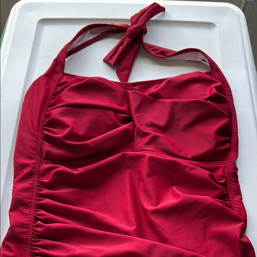 Woman’s  Red One Piece Swimsuit